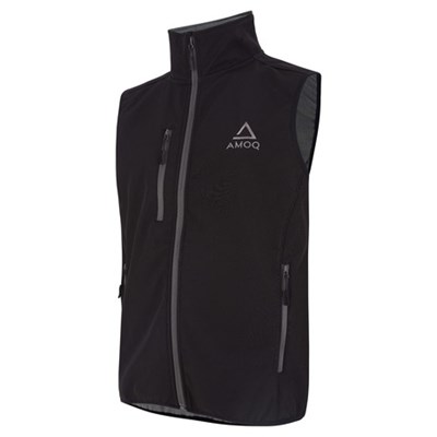 AMOQ Race Softshell Liivi - Musta - 3XL