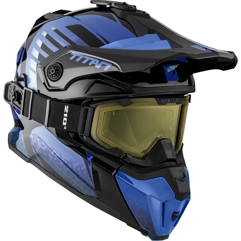 CKX Kypärä + Goggles TITAN Avid Sininen 2XL