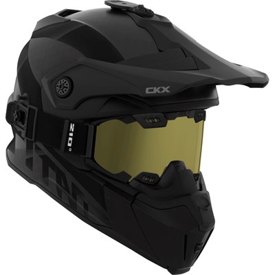 CKX Kypärä+Lasit Titan Solid mattamusta S