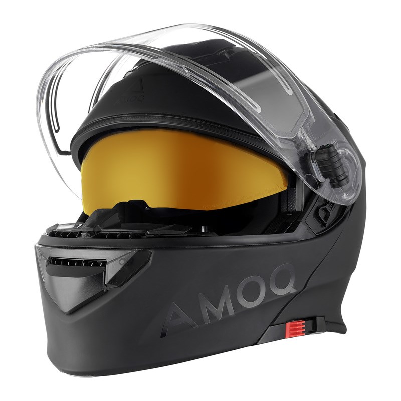 AMOQ Protean Flip-Up Kypärä Sähkövisiirillä Blackout XS