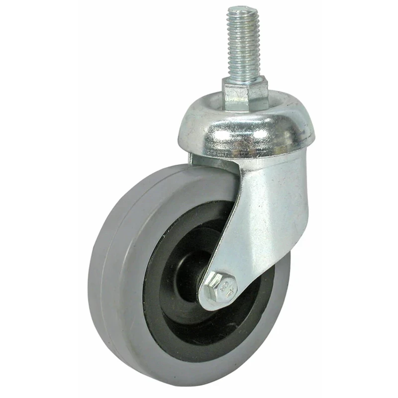 Vaununpyörä käänt. 80mm tapilla, Harmaa