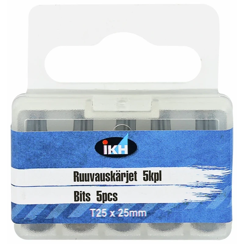 Ruuvauskärki 5KPL 25MM T25 Värisrengas