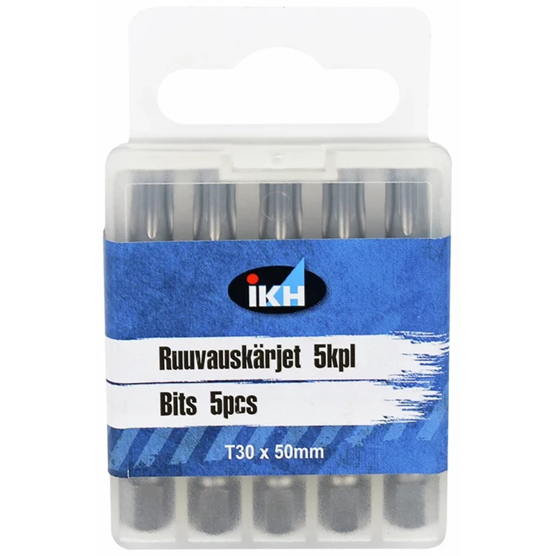 Ruuvauskärki 5KPL 50MM T30 Värirengas
