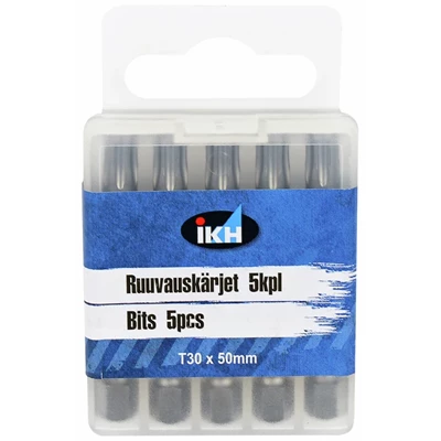 Ruuvauskärki 5KPL 50MM T30 Värirengas