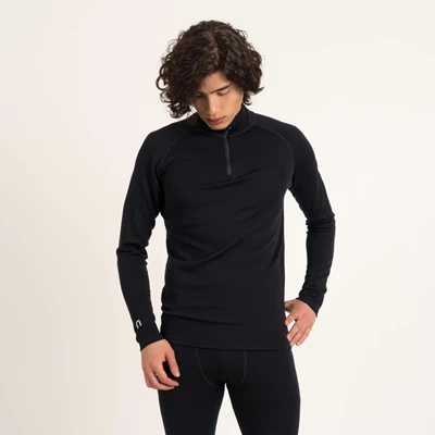 North Outdoor Sensitive 225 miesten Zip-Up merinopaita