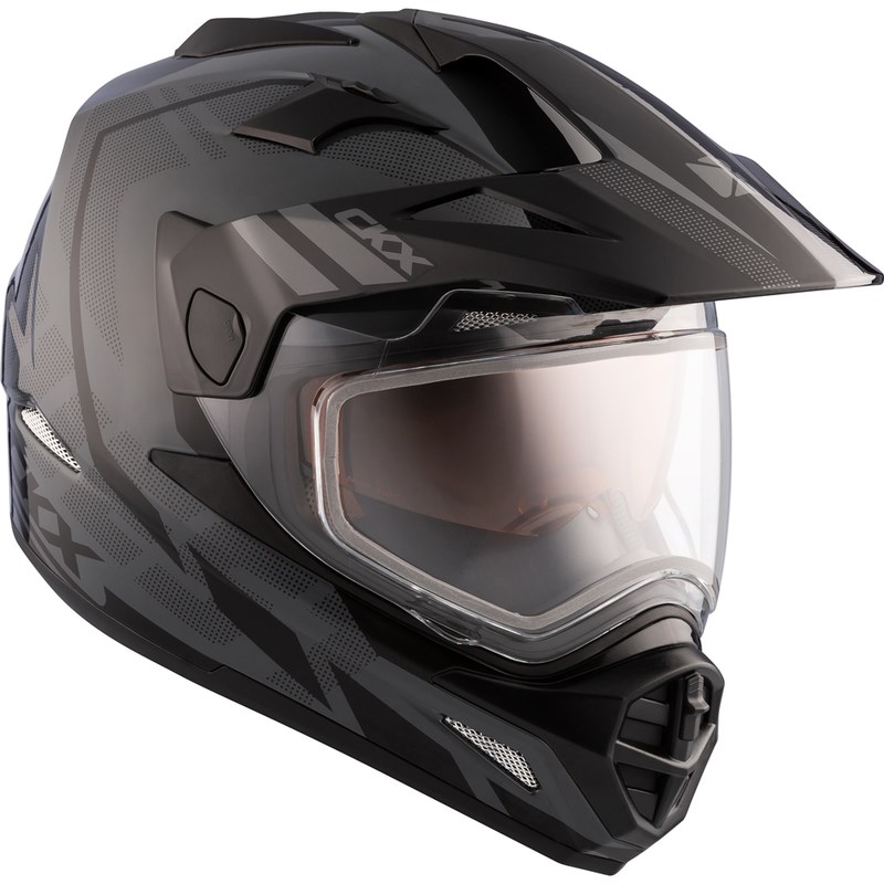 CKX Kypärä QUEST RSV Moosek Sähkövisiirillä Harmaa XS