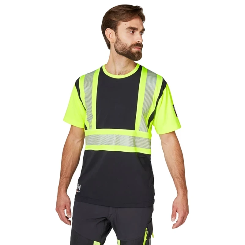 T-PAITA 2XL ICU FL.KELT/MUSTA LK1 EN20471