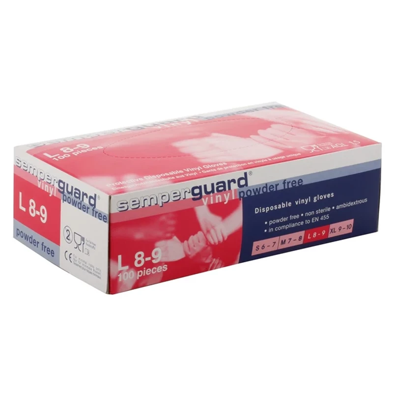 Kertakäyttökäsineet S vinyyli 100 kpl p-ton