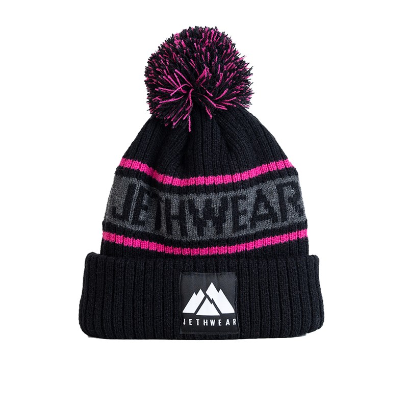 Jethwear PomPom -pipo Musta/Pinkki