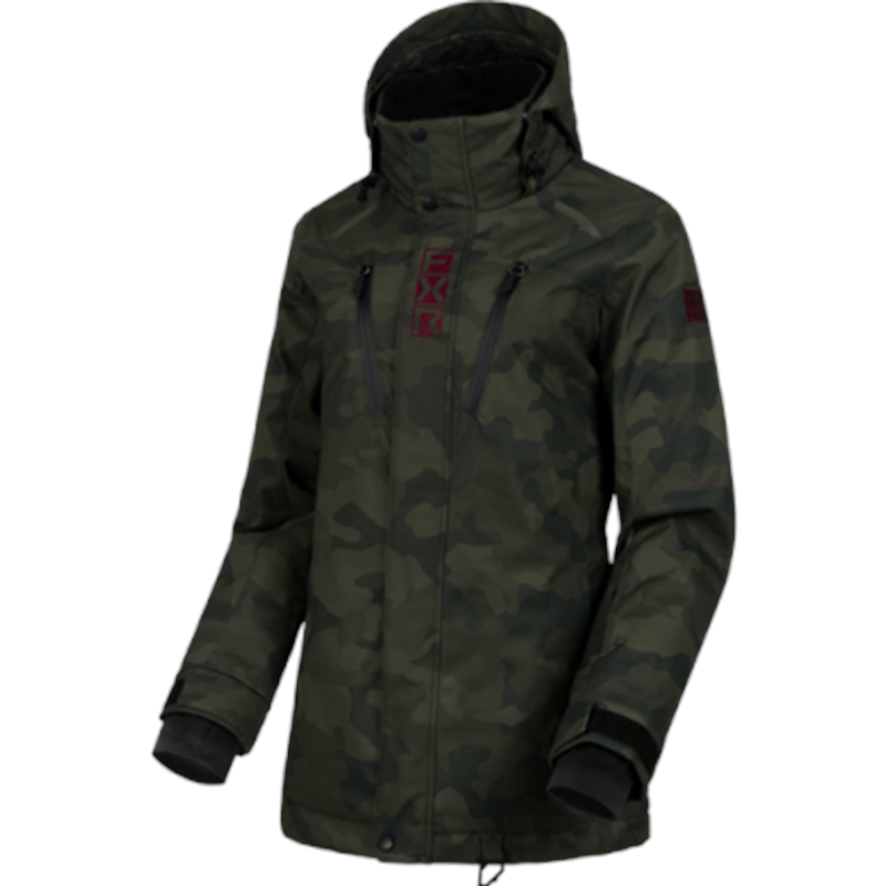 W Aerial -takki, koko 16 Army Camo/Merlot