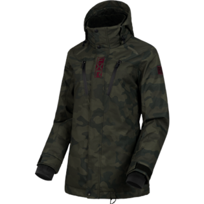 W Aerial -takki, koko 16 Army Camo/Merlot