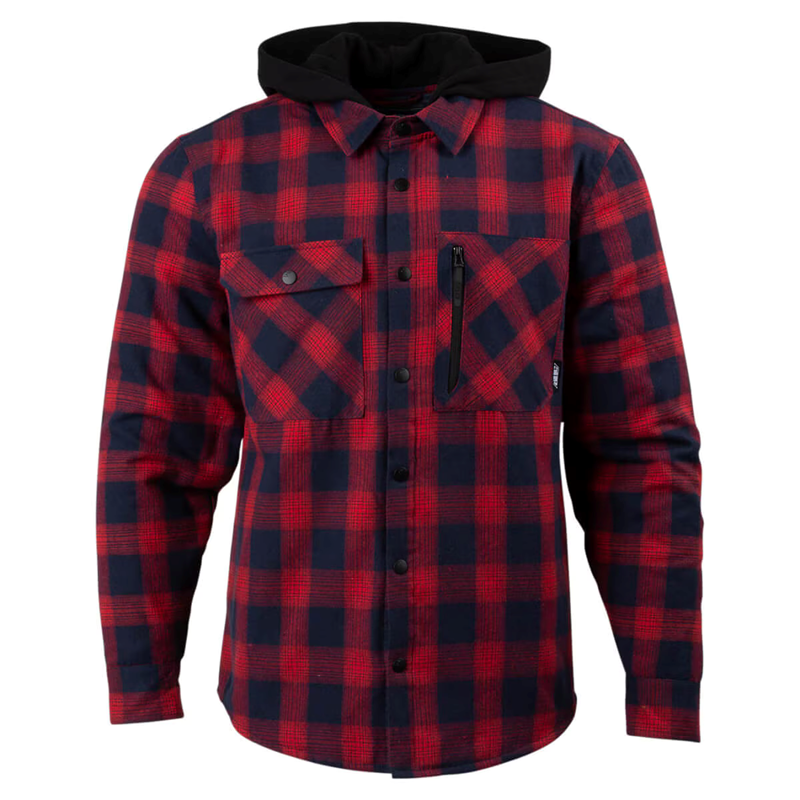 Tech Flannel MD Red Navy Check