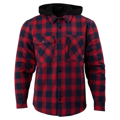 Tech Flannel MD Red Navy Check