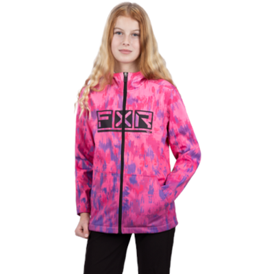 Yth Hydrogen Softshell Jacket L Pink-Purple Fiber
