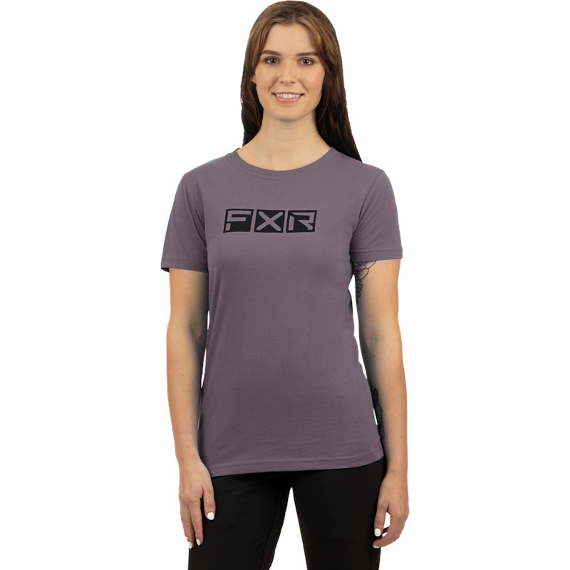 W Podium Premium T-Shirt Muted Grape/Black XS