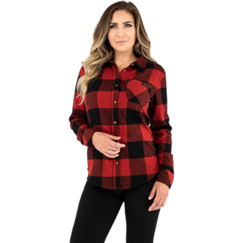 W Timber Flannel Shirt Rust/Black L