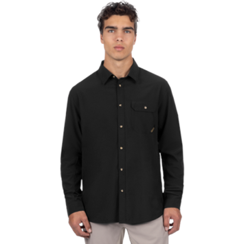 M Breeze Performance UPF L/S Shirt L Black