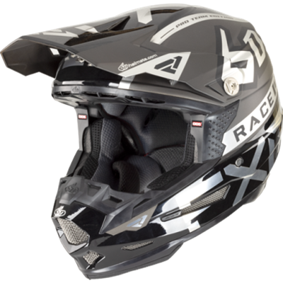 6D ATR-2 Race Div Helmet Char/Chrome/Black XL