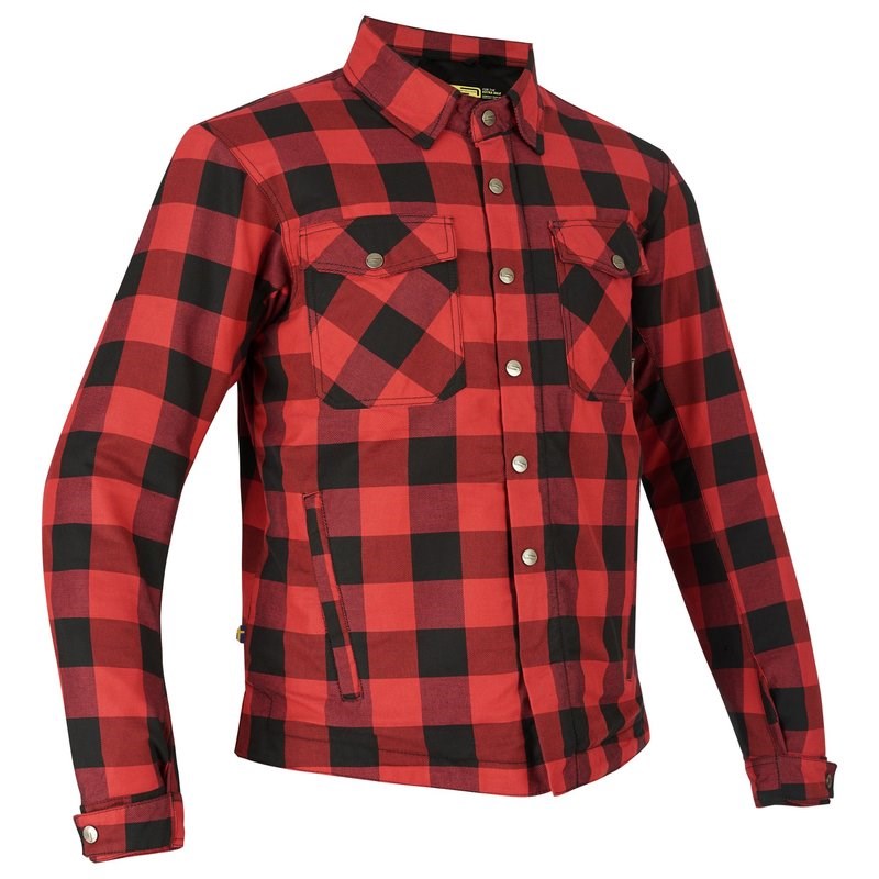 Lindstrands Tekstiilipaita Kullberg Musta/Punainen 2XL