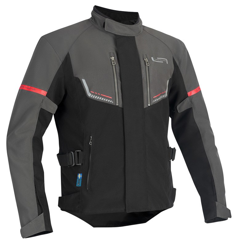 Lindstrands Tekstiilitakki Lomsen Harmaa/Musta 50