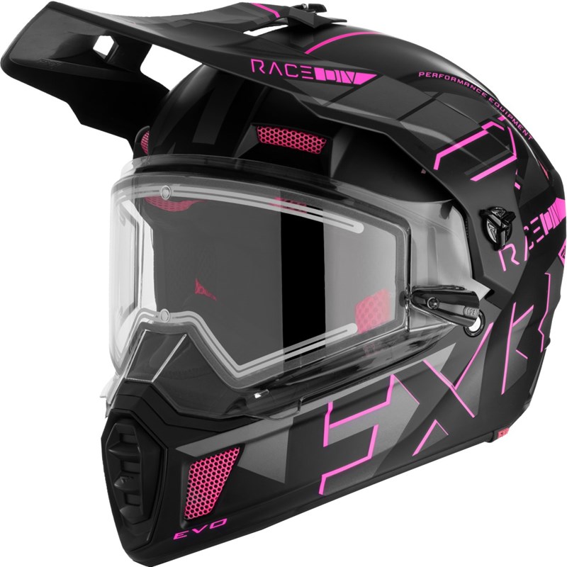 Clutch X Evo Helmet w/ E Shield XL Electric Pink