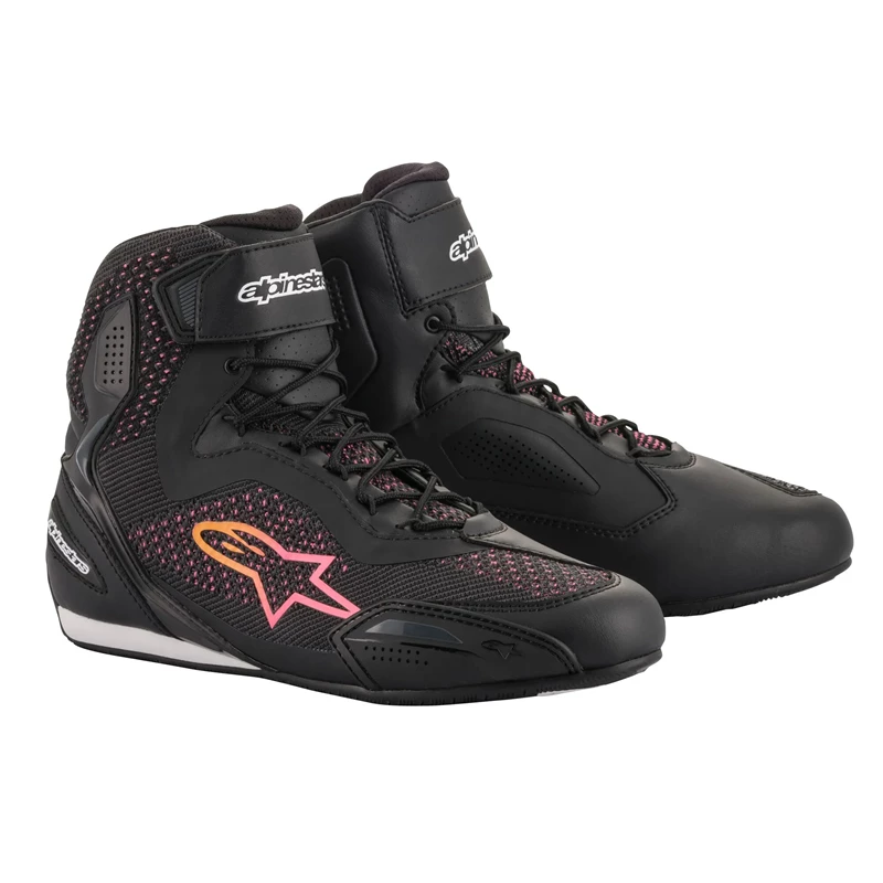 Alpinestars Ajokenkä Lady Faster-3 Rideknit musta/kelt./pinkki 41 (9)