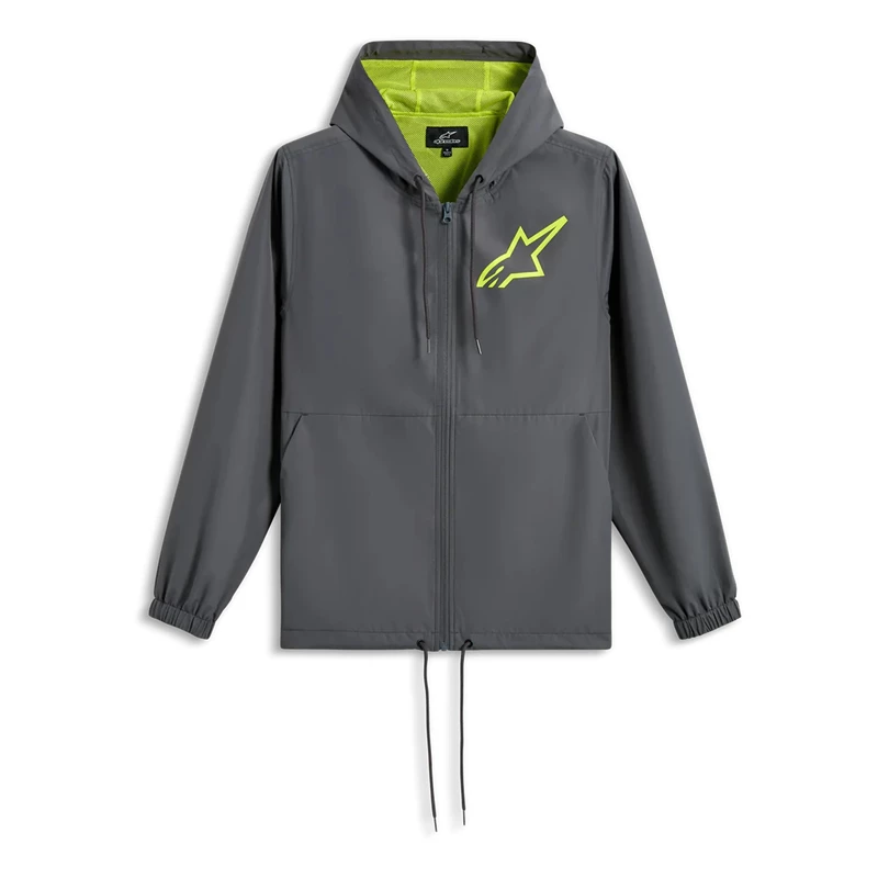 Alpinestars Jacket Speeder Chromium Windbreaker Charcoal Fluo Yellow XL