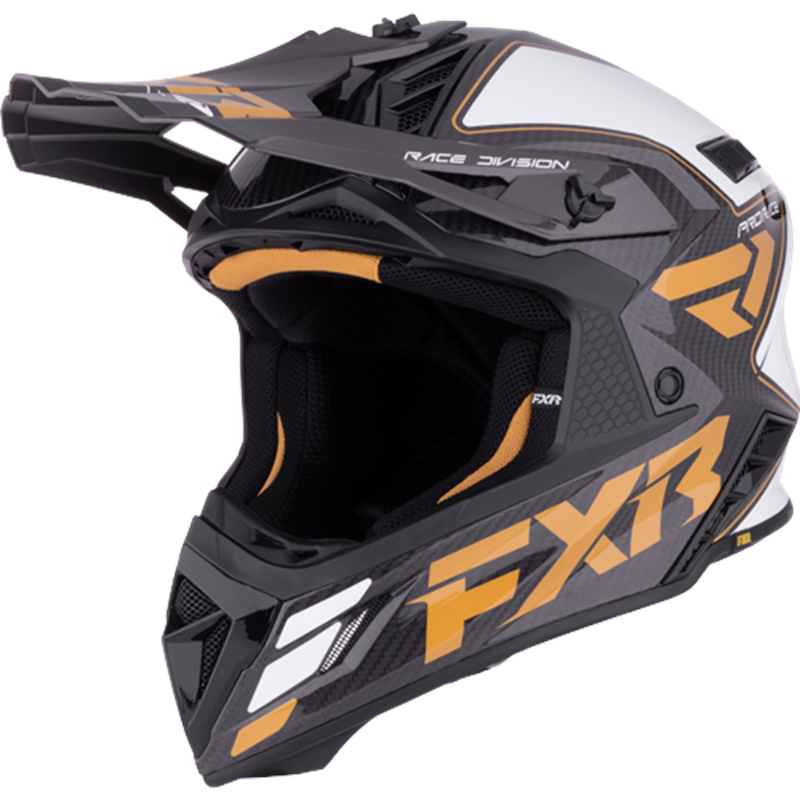 Helium Carbon MX Helmet 26-Gold/White-2XL