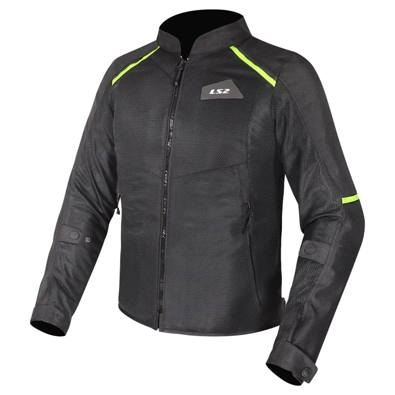 LS2 BREEZE MAN JACKET BLACK YELLOW XXL