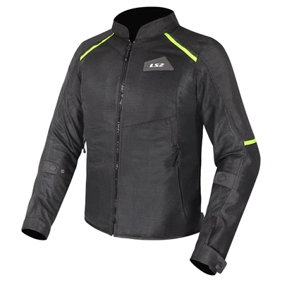 LS2 BREEZE MAN JACKET BLACK YELLOW XXL
