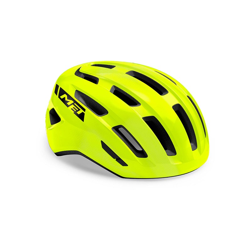 MET Helmet Miles Fluo Yellow/Glossy S/M (52-58 cm)