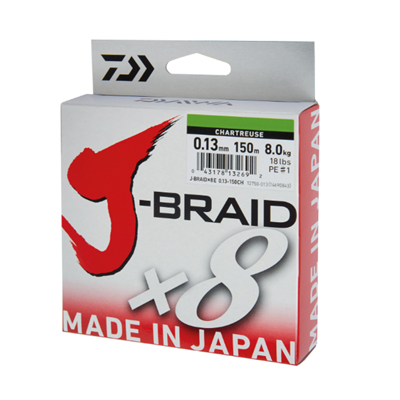 J-BRAIDX8 18LB .13mm-150m DG