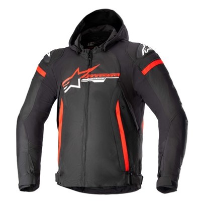 Alpinestars Tekstiilitakki Zaca Vedenpitävä Musta/Punainen/Valkoinen 3XL