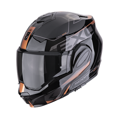 SCORPION Kypärä EXO-TECH EVO TRAVELLER Musta-Kupari, S