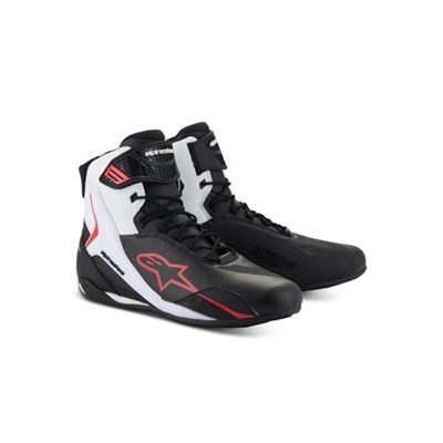Alpinestars Ajokenkä Faster-4 Musta/Valkoinen/Punainen, 41 (8.5)