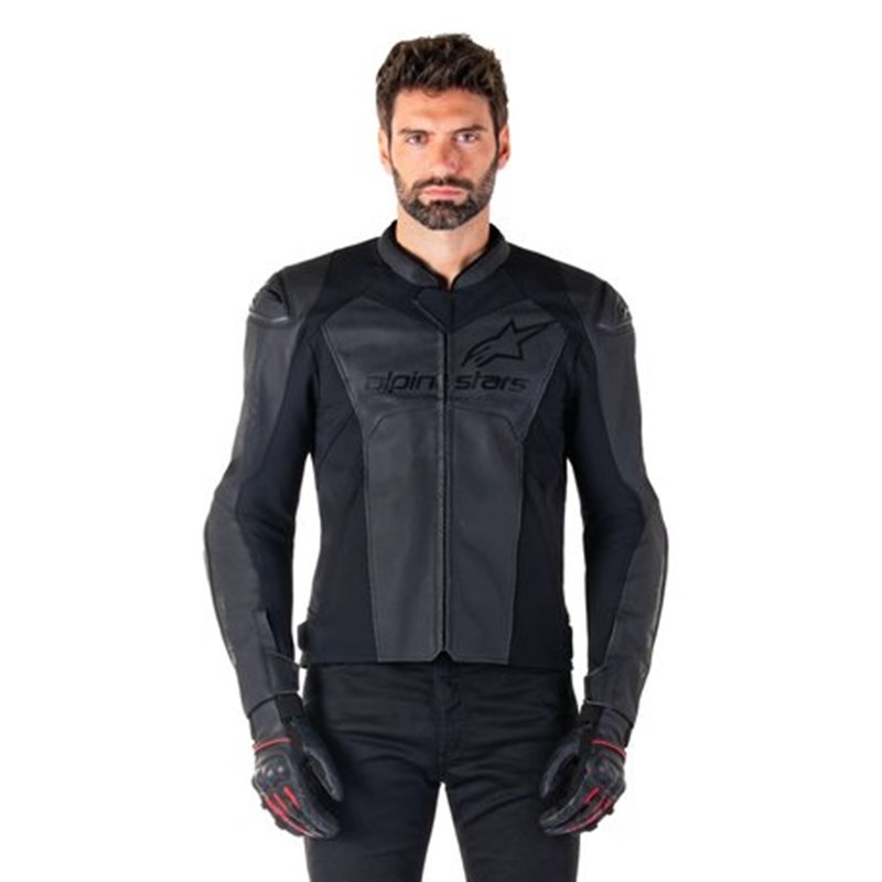 Alpinestars Nahkatakki Faster v3 Airflow Musta/Musta, 54