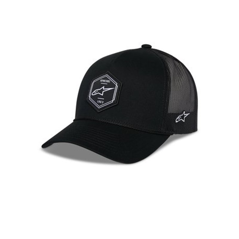Alpinestars Lippis Hexeon Trucker Snapback Musta/Musta One Size