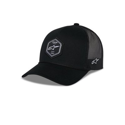 Alpinestars Lippis Hexeon Trucker Snapback Musta/Musta One Size