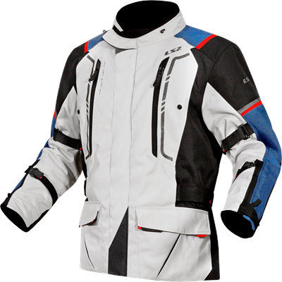 LS2 NARVIK MAN JACKET BLUE BLACK GREY RED M