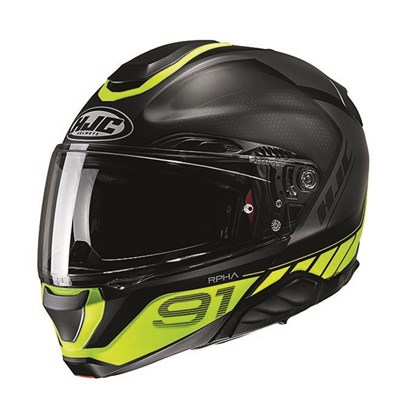HJC Kypärä RPHA 91 Rafino Musta/Fluo Keltainen MC3HSF XL 60-61cm