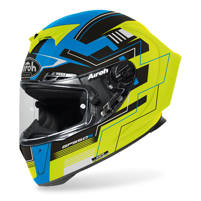 Airoh GP 550 S Challenge sininen/keltainen matta XL