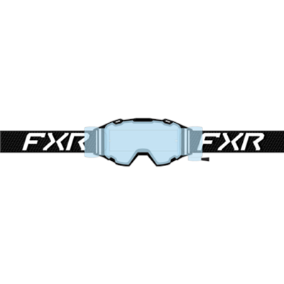FXR Maverick Prime Roll-Off -ajolasit, musta/valkoinen