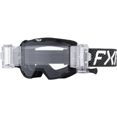 FXR Maverick Prime Roll-Off -ajolasit, musta/valkoinen