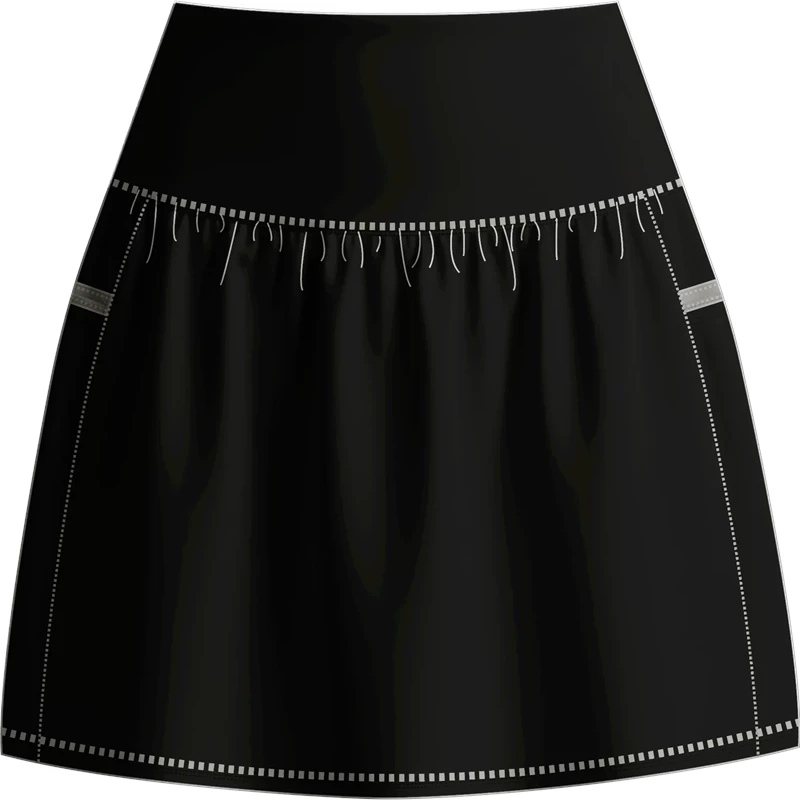 W Coastal Skort 16" XS Black