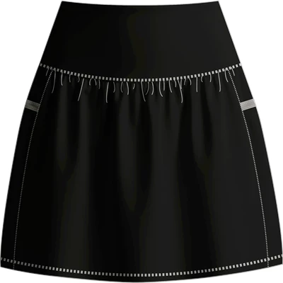 W Coastal Skort 16" XS Black