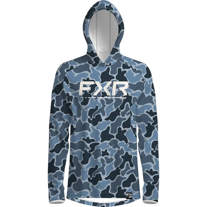 M Camo Air UPF PO Hoodie S Steel