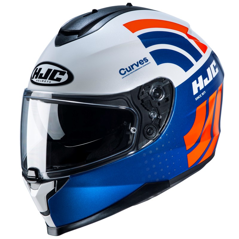 HJC Kypärä C70 Curves Valkoinen/Sininen MC27 L 58-59cm