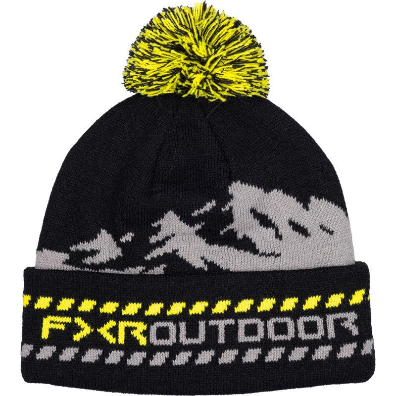 Mountain Beanie Adult Black/HiVis