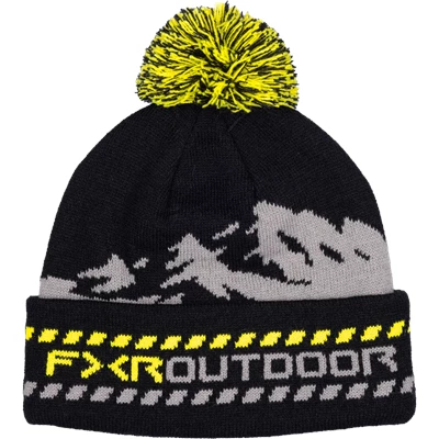 Mountain Beanie Adult Black/HiVis