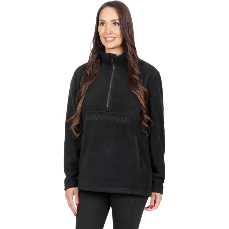 W Aspen 1/4 Zip Fleece XS Black